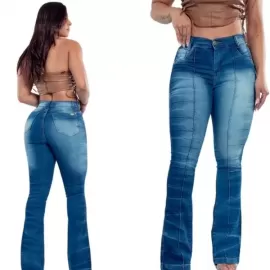 Calça Jeans Feminina Flare