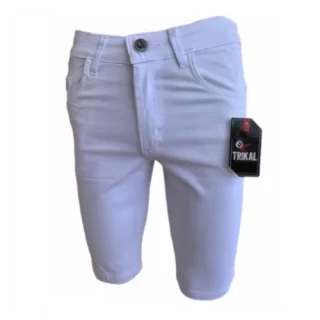 Bermuda Jeans Masculina Branca
